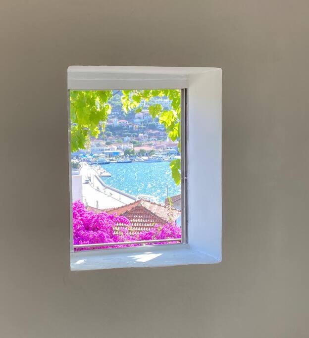 Stylish Vathy Studio With Sea View Ngoại thất bức ảnh